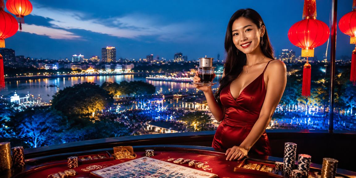 Người chơi Hà Nội thư giãn với bài lá và cà phê theo phong cách truyền thống Việt Nam