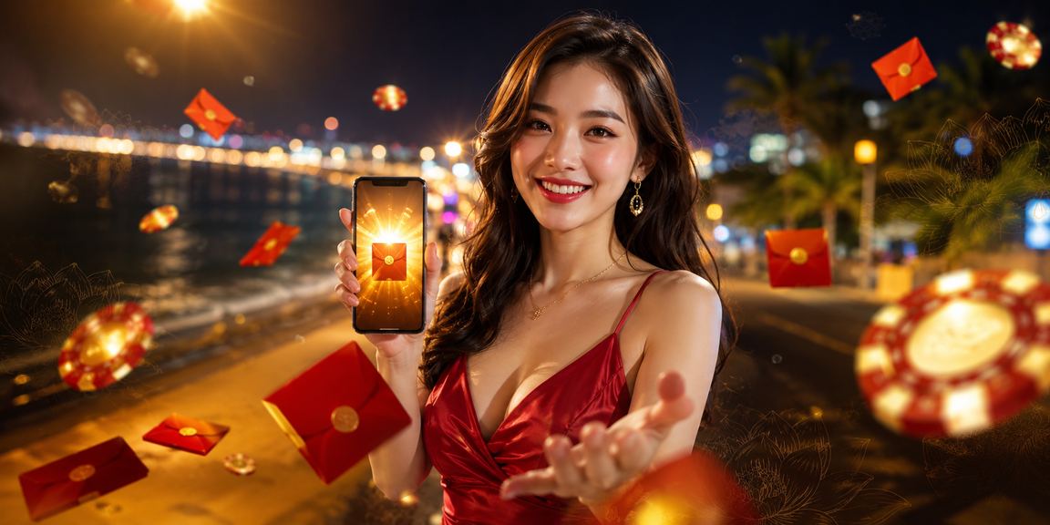Người dùng Phan Thiết nhận thưởng phong bì đỏ và tham gia giải trí trực tuyến