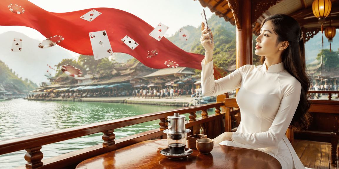 Người chơi tại Sapa tham gia trò chơi bài truyền thống với trang phục áo dài